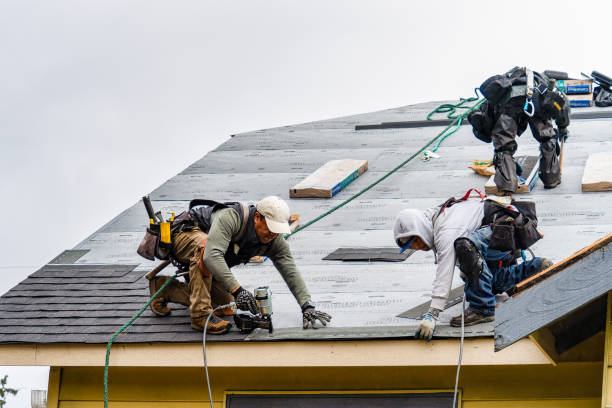 Professional Gutter Installation technician working in Troy, SC